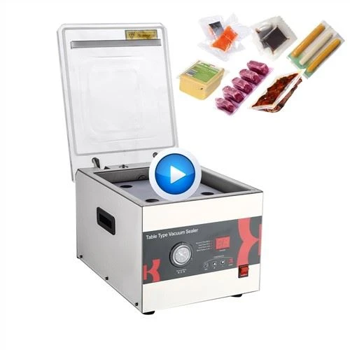 Automatische Tafelblad Economie Voedsel Hamber Vacuüm Sealer Machine Vacuüm Afdichting Verpakking Verpakkingsmachine
